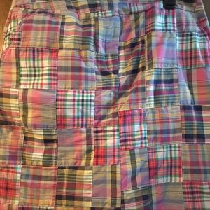 NWOT - Carole Little Madras Plaid Skirt - Size 8